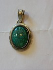 Navaho Sterling Silver And Turquoise Pendant Crafted By P a  Smith
