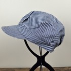 Paramount Hat Co  Railroad Engineer Cap Xl Hickory Stripe Blue White Usa Vtg