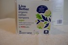 Live Better Organic Cotton Tampons Cvs Health Super 14ct X2 Boxes