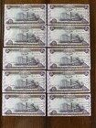 Lot Of 10 Iraqi Dinar  50  Crisp Uncirculated Bills - 500 Iqd