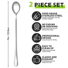 Rainspire 9-inch Long Coffee Spoons For Bar  9 Inch  Silver