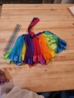 Rainbow Tutu Skirt   Girls Dance Ballet Gymnastics Party W  Satin Ribbon   Small