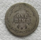 1895 Barber Silver Dime Rare Key Date Philadelphia P Mint Cleaned Scratched