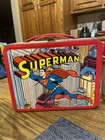 Vintage 1967 Superman Lunchbox W  Metal Thermos 