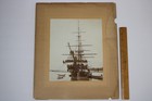 Rare Antique 19thc C 1880s Boy Sailor Navy Apprentices On Ship Large Group Photo