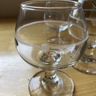 Vintage Continental Airlines Cognac Glasses     Set Of 6  4 Logo   2 Plain      1980