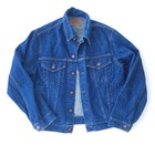 Vintage Sears Roebucks Trucker Denim Jacket 70s Jean Jacket 42 Reg Usa
