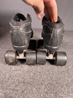 Riedell Carrera Boots Style  2 Roller Skates Size 8 Black Leather Quad Speed