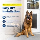 Petsafe Extreme Weather Aluminum Pet Door - Energy-saving Thermal Barrier Pet   