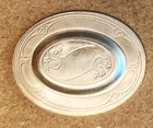 Dollhouse Miniature Vintage Sterling Silver Art Nouveau Period Plate   1 12