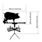 Pig Metal Weathervane  Weather Vane  Home Roof Decor  Piglet  Boar  Swine