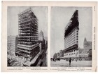 Flatiron Building New York Steel Construction Philadelphia 1910 Antique Print
