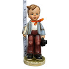 Little Boy With Violin Case Ceramic Vintage Figure