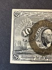 1863 10 Cent United States Fractional Cival War Currency Bank Note Fine Example