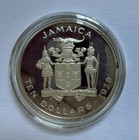 1979 International Year Of The Child Jamaica Rare Proof  10  925 Silver Coin