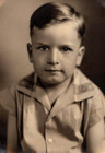 Original Old Vintage Antique Photo Picture Young Boy Studio Portrait 1930 s
