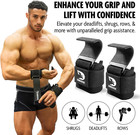 Weight Lifting Hooks For Men   Women  pair  - 8 Mm Thick Wrist Padding - Weight 