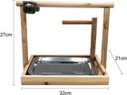 Parrot Playstand Bird Playground Wood Perch Gym Training Stand Playpen Bird