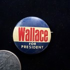 George Wallace For President Presidential Campaign 1968 Vintage Pinback Pin