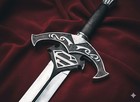 Hand Forged Carbon Steel Blade Engraved Guard Movie inspired Movie Replica Sword