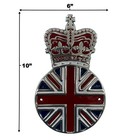 Uk Royal Crown Union Jack Wall Plaque Sign