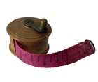 Antique Sewing Treen Fishing Reel Tape Measure Miniature Wood Cloth 36   