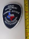 Tx Dept Of Criminal Justice Correctional Instution Patch Shoulder Crest Police