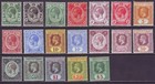 Straits Settlements 1912 Sc 149-167 Mh Set