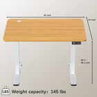  Electric Height Adjustable Standing Desk Large 40 X 24 Inches Sit Stand Up Desk