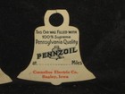 2 Vintage Pennzoil Change Motor Oil Celluloid Advertisement Tag Bagley Iowa Ia