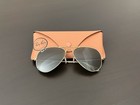 Ray-ban Aviator Polarized Sunglasses Gold Metal Frame Gray Glass Lenses Case