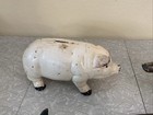 Huge Lot Of Vintage Heavy Cast Iron Metal Pig Hog Piggy Bank Pig Figure Doorstop
