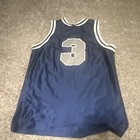 Allen Iverson  Georgetown Hoyas  3 Basketball Jersey Blue White Large