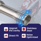 Stainless Steel Polished Exhaust Pipe For Predator 212cc 196cc Go Kart Mini Bike