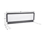 59       Breathable Baby Children Toddlers Bed Rail Guard Safety Swing Down Gray