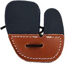Pmz Archerythickened Cowhide Cowhide Finger Guard Protector For Traditional Bow