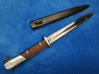 Rare Original Ww2 German Occupation Polish Vz-24 Perkun Bayonet And Scabbard
