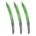 Workpro 3pc 12  Wood Pruning Reciprocating Saw Blade Set 6tpi Japanese Teeth Arc
