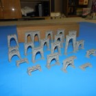 1950 s Lionel 22-piece Tressle Set No  110 In Original Box W  Paperwork      