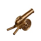4 Inch Brass Cannon Miniature Cannon Detachable Part Can Set Off Firecracker Toy