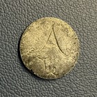 1985 D Penny Love Token  -  Unusual Worked Reverse - Unique
