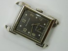 Vintage Waltham 750-b 10k White Gold Filled Mens Watch - Nice Case - Runs Repair