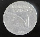 10 Lira coin  Italian  Lire  Italy