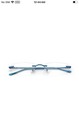 Blue Reading Glasses Readers Rimless Compact Travel Slim Unisex 40-17-135