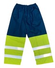 Ritz Safety Hi-vis Workwear Waterproof Rain Pants Reflective Green Class E New
