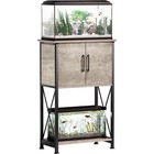 Aquarium Stand Space Saving Fish Tank Holder W  Storage Cabinet Durable Design
