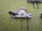 Antique   Vintage Window Sash Locks Latch Solidbrass Hardware Lot Of 5 br Screws
