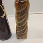 Vintage Oil Vinegar Infused Beans  Green   Red Peppers Decorative  Glass Bottles