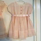 Vintage 1950 s Pink Nannett Sheer Nylon Baby Dress   1 Unbranded Dress 4-5