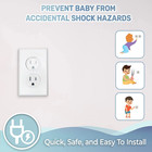 10pcs Outlet Covers American Standard Baby Proofing Electric Plug Protectors New